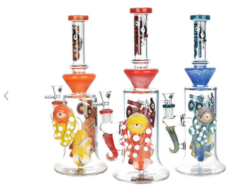 Biigo Glass - Octopus one eye straight shooter Water pipe