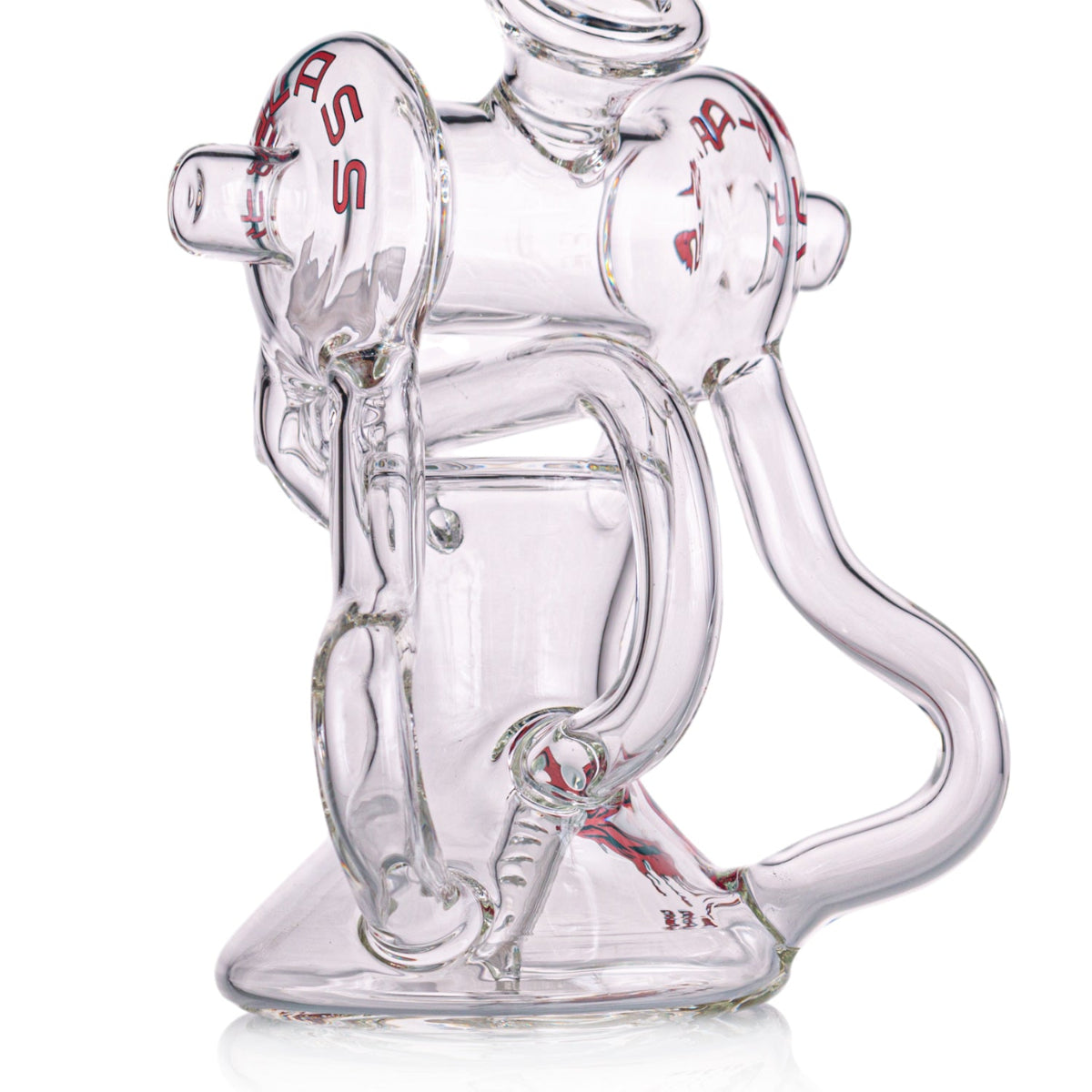 Side view Red IC glass 