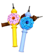 Silicone - Donut Nectar Straw with Ceramic Tip | 10 Units / Pack | Pack