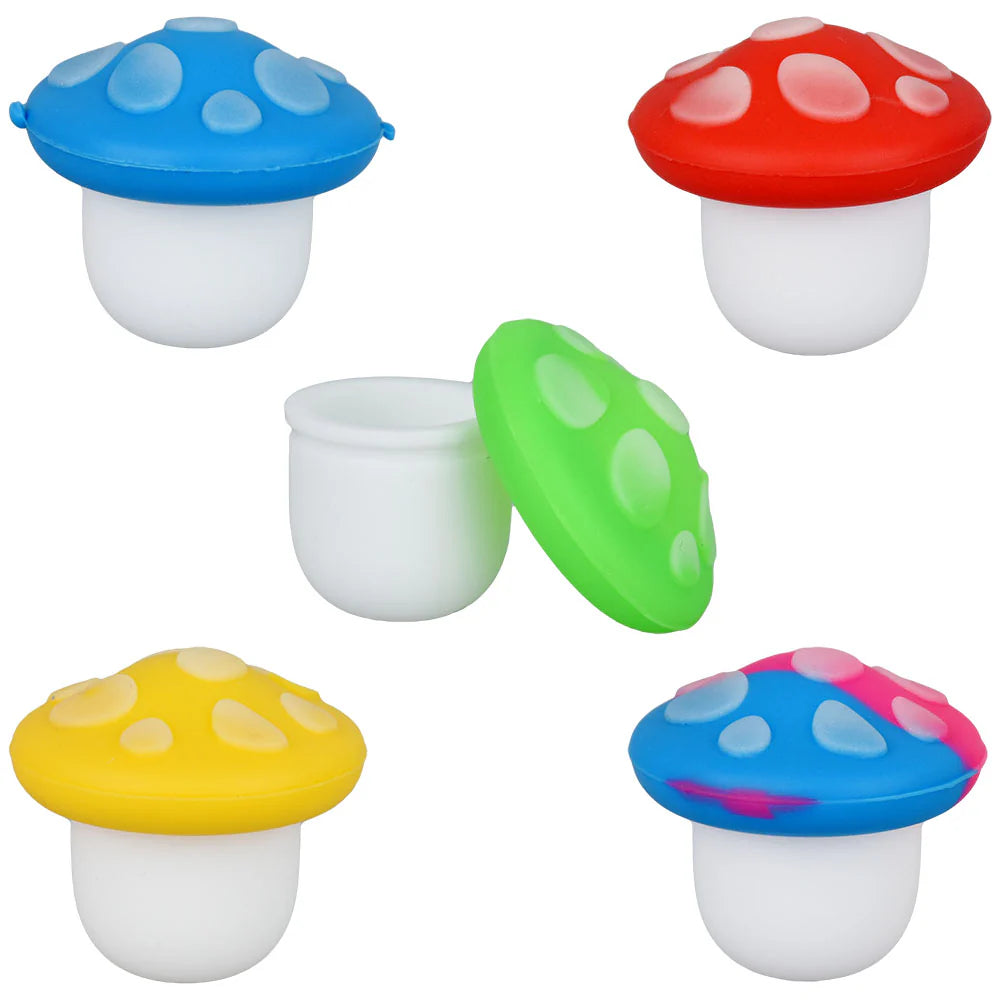  Get 40 durable, non-stick silicone mushroom wax containers (5ml each). Perfect for storing concentrates securely. Heat-resistant & easy to clean!