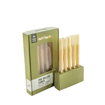 SKY HIGH - Pre-rolled Cones | Ultra Thin Natural Hemp | 10Packs|Cone Filler & Cone Packer Included