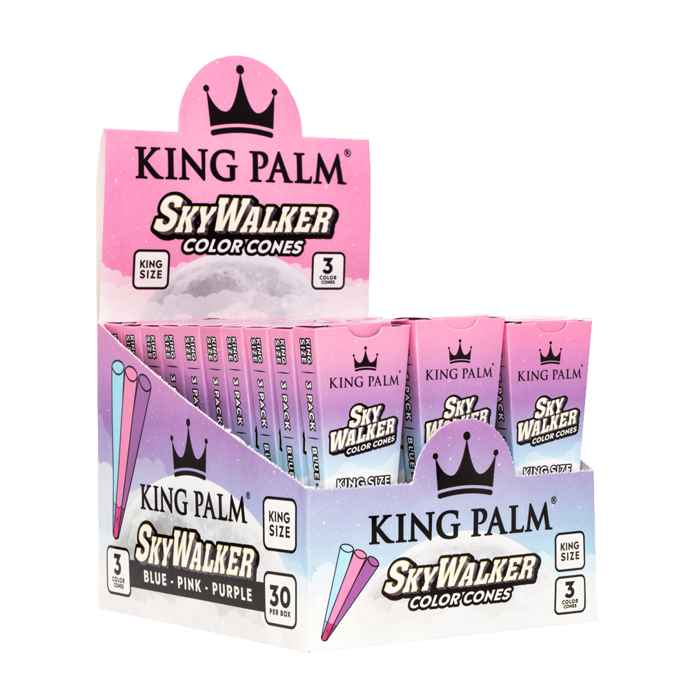 King Palm - SkyWalker Color Cones |  3 Color Cones/Pack |30Packs/Box| King Size|WR16SW