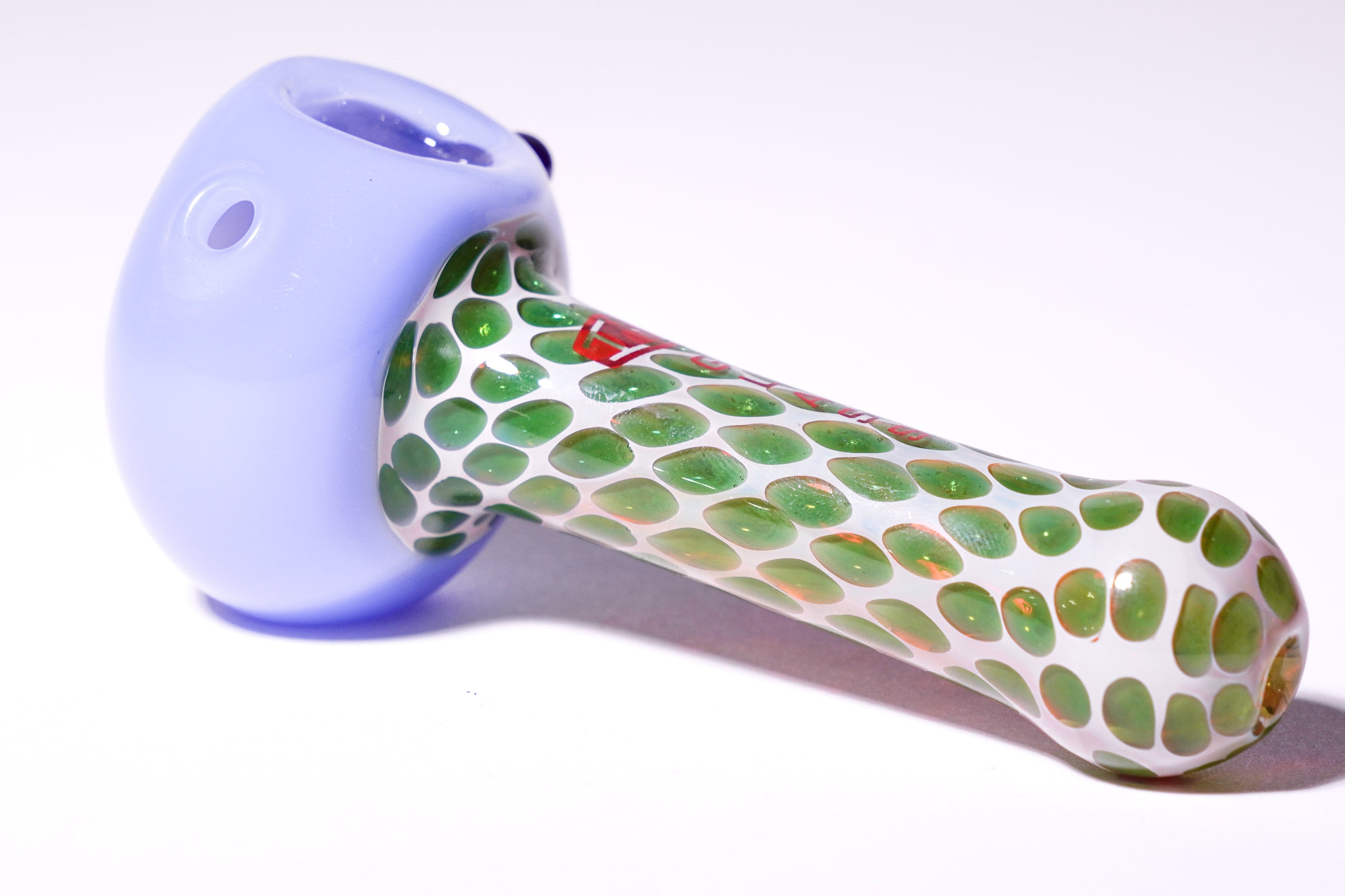 IC Glass Dual Tone Slime Hand Pipe | Honeycomb Neck | ICHP162