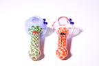 IC Glass Dual Tone Slime Hand Pipe | Honeycomb Neck | ICHP162