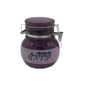Small airtight ceramic container with lid for dry goods or herbs
