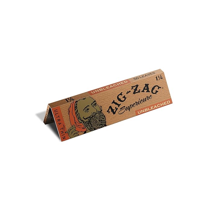 Buy Zig-Zag Unbleached 1 1/4 Rolling Papers Wholesale | Natural & Slow Burn Main image