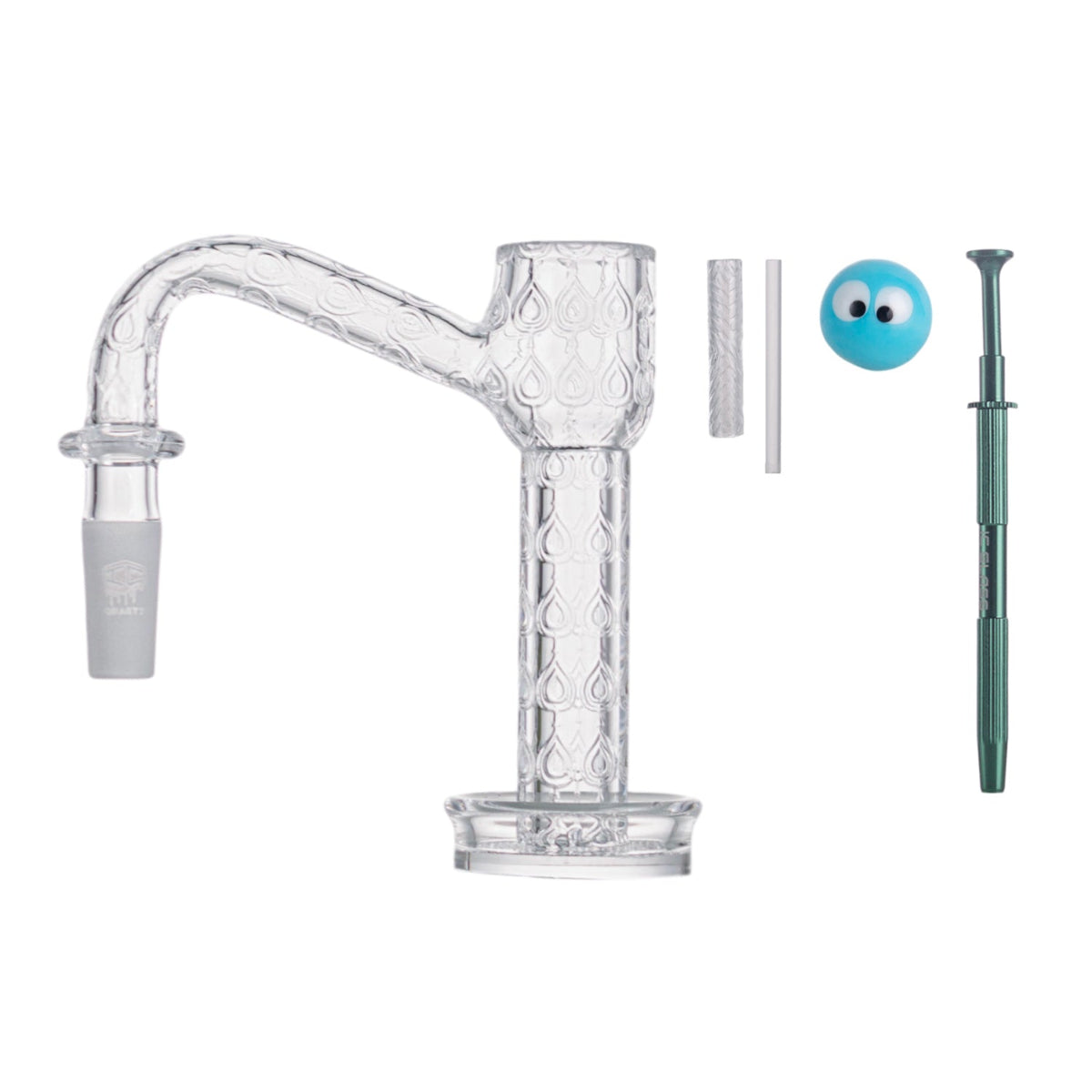 Stock IC Glass NIRVANA 10MM 90D Dab Rig 