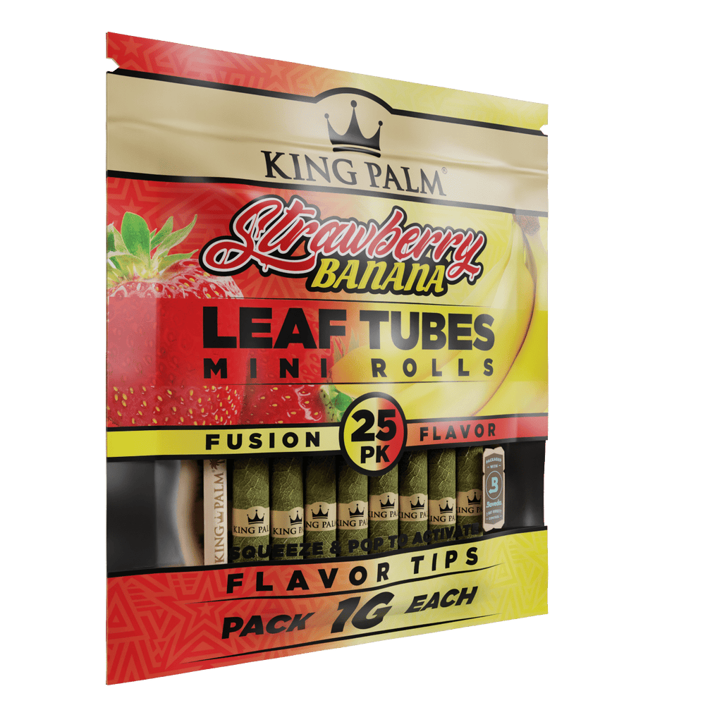 King Palm - Leaf Tubes- Mini Rolls | 25Pack| Pack-1G Each | 8Packs/Box | WR14