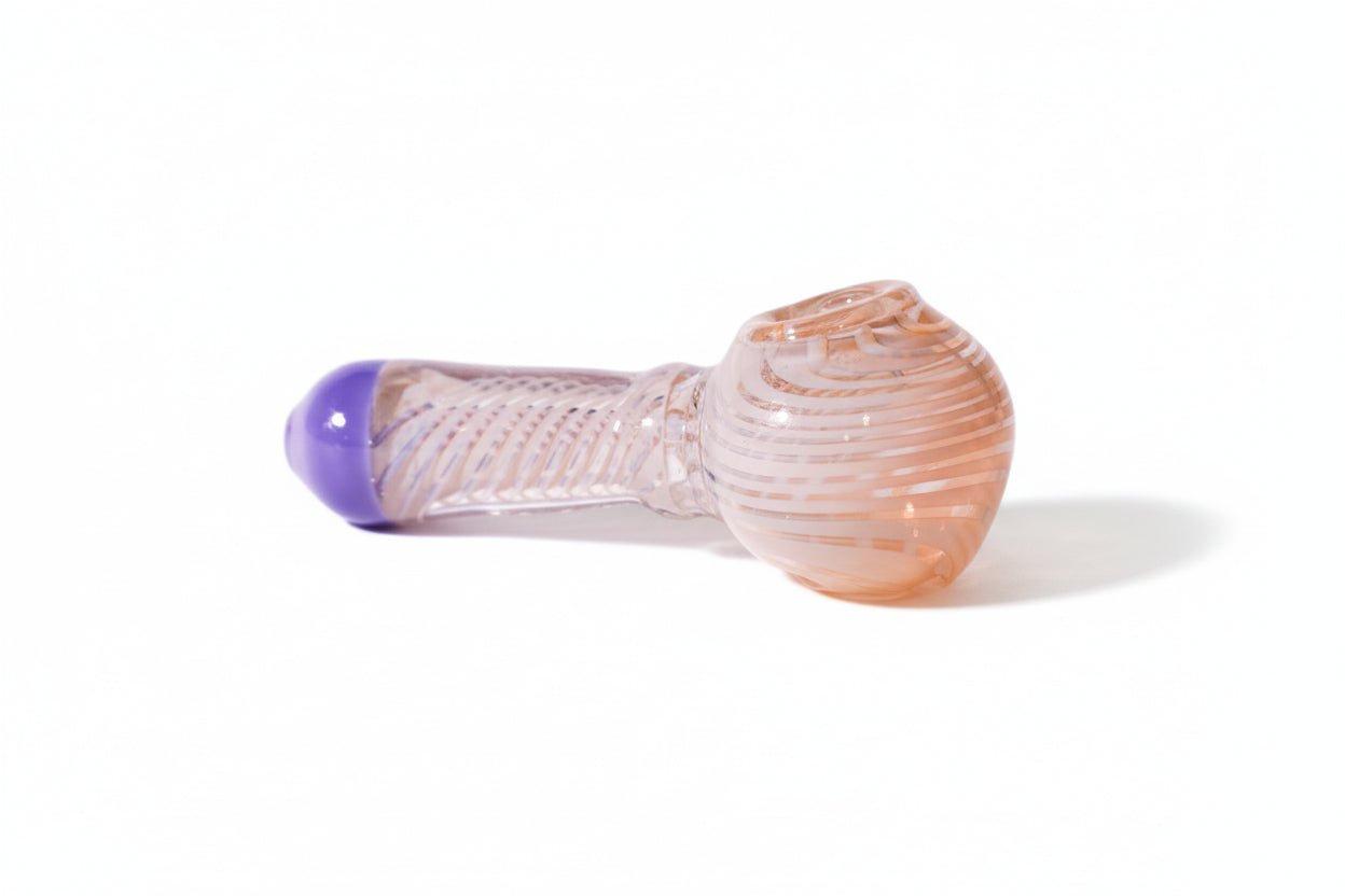 Swirl Glass Hand Pipe with Built-in Screen | HP361 – Wholesale Smoking Accessories