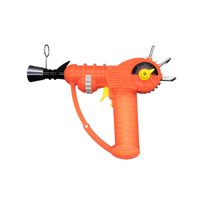 Get the THICKET SPACEOUT Raygun Glow in the Dark Torch in assorted colors – a top pick for wholesale cannabis accessories and bulk smoking supplies. Perfect for California smoke shops. Main image
