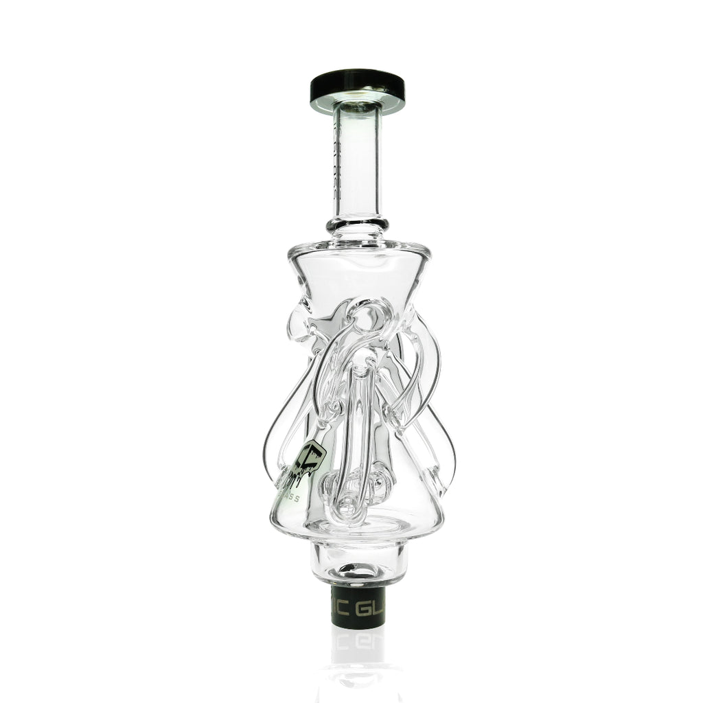 Texas-style glass nectar collector with dual chambers