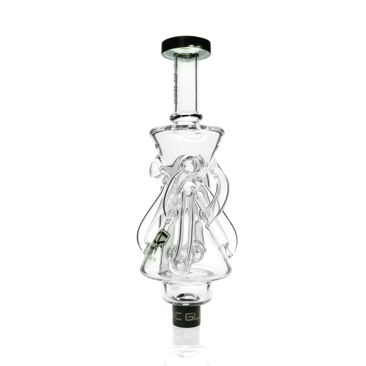 Texas-style glass nectar collector with dual chambers