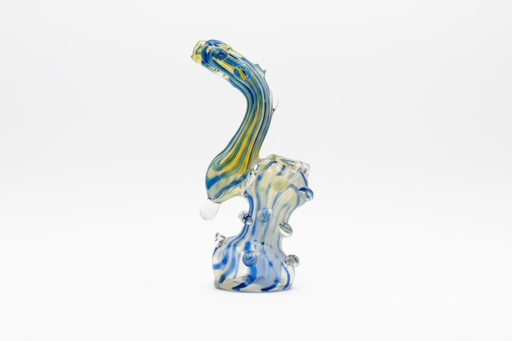 Thorn Shaped Bubbler blue