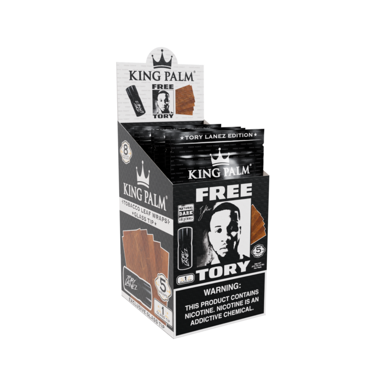King Palm X Tory Lanez Edition | 5 wraps+1Glass tip | 8Pouches/Box |