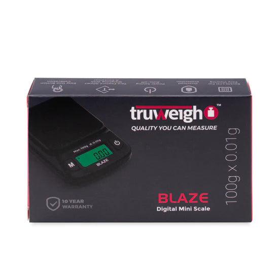Truweigh Blaze digital scale for cannabis weighing