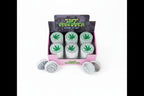 Shop the Tuff Shredder 45MM Iridescent 4-Piece Grinder with Ashtray – top-rated wholesale cannabis accessory with a weed print design and built-in ashtray.
