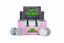 Shop the Tuff Shredder 45MM Iridescent 4-Piece Grinder with Ashtray – top-rated wholesale cannabis accessory with a weed print design and built-in ashtray.