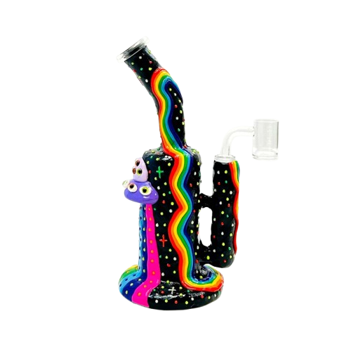 Aleaf 7" Ugly Pretty Frog House Ceramic Bong | Wholesale waterpipe distributor in California | AL6209