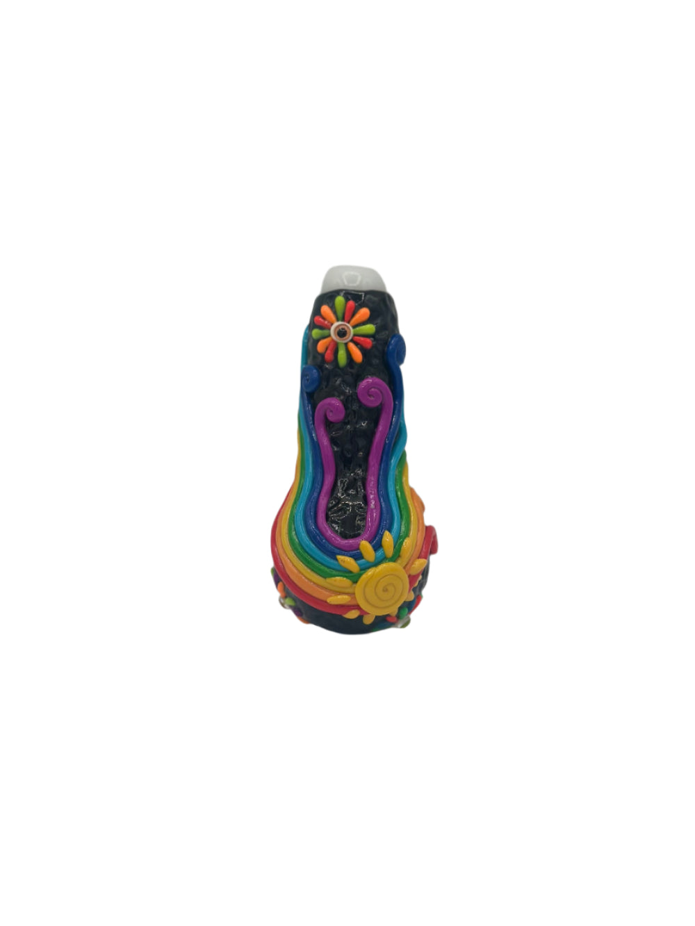 Ugly Pretty Handpipe with 3D Rainbow design Secondary image