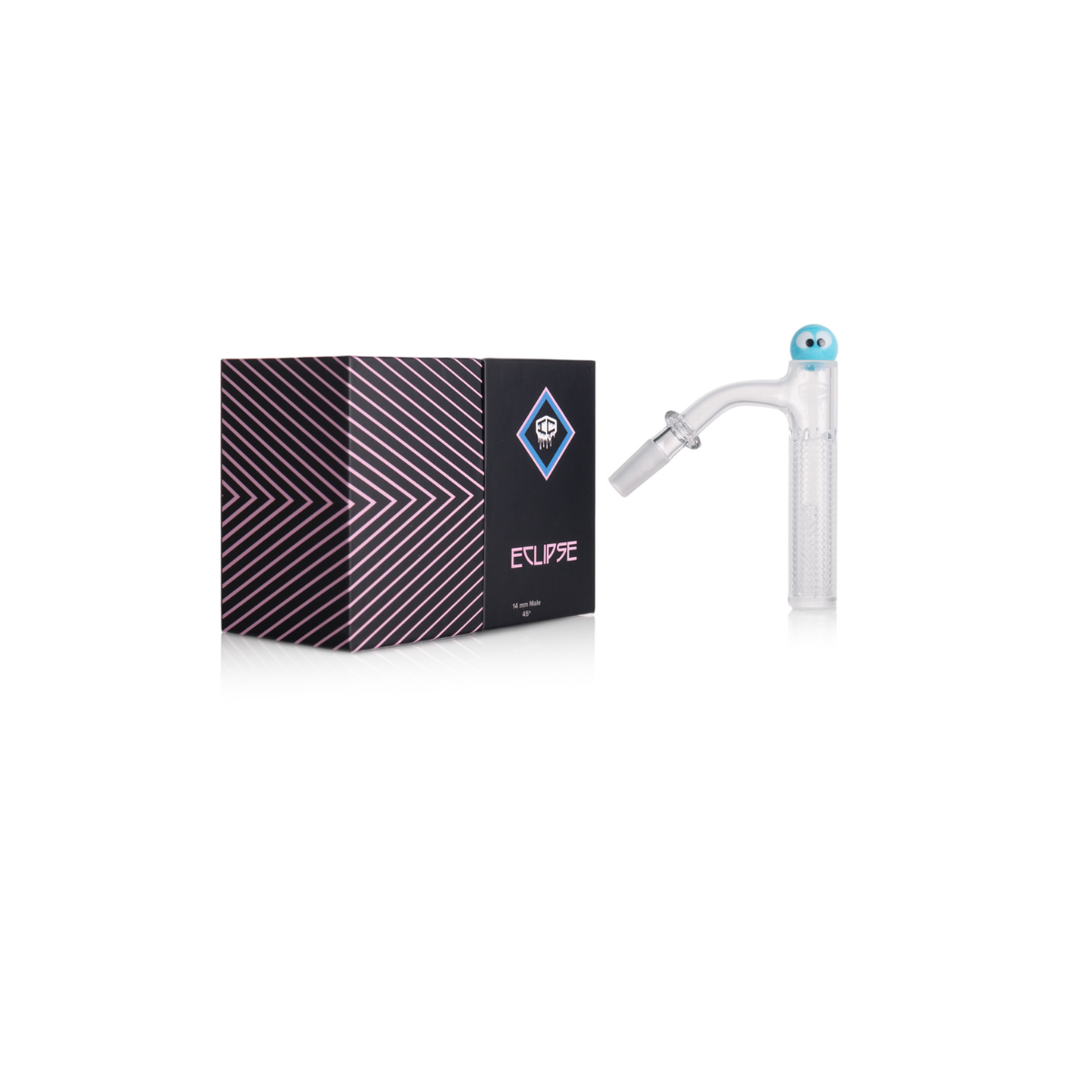 IC Quartz - Eclipse | 10mm 45D Banger | Includes Carb cap, Terp Ball | 5 Colors