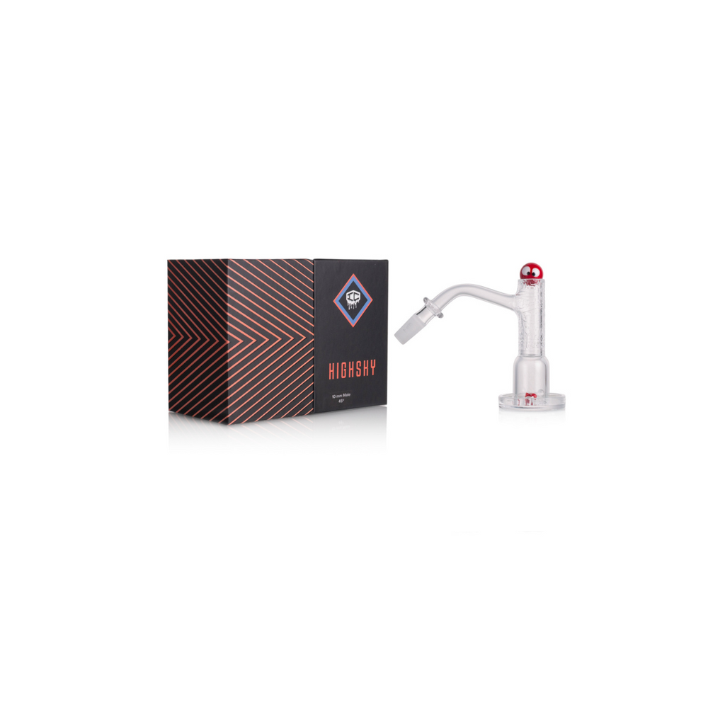 IC Quartz - Highsky | 10mm 45° Banger | Includes Carb Cap, Terp balls | 5 Colors