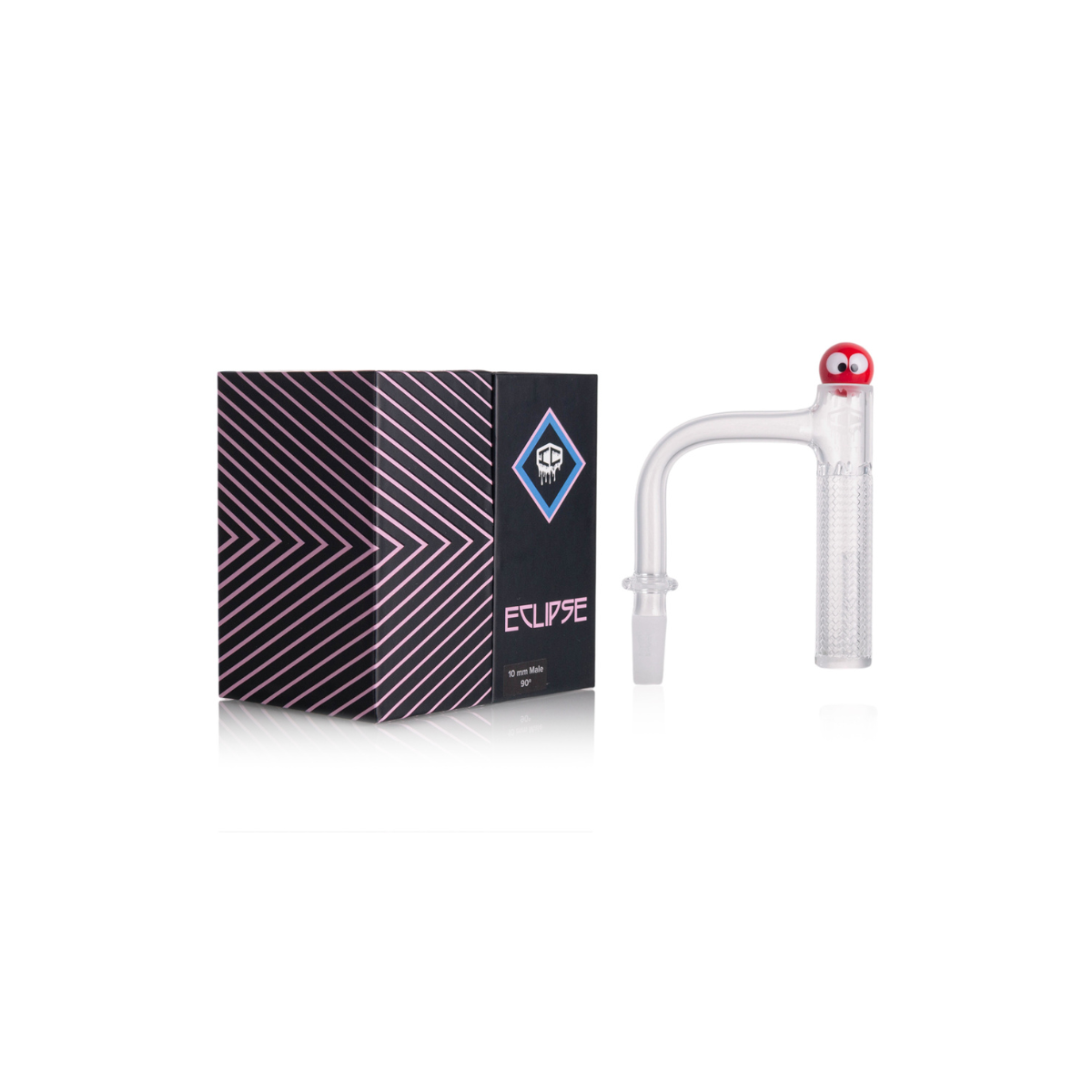 IC Quartz - Eclipse | 10mm 90D Banger | Includes Carb cap, Terp Ball | 5 Colors