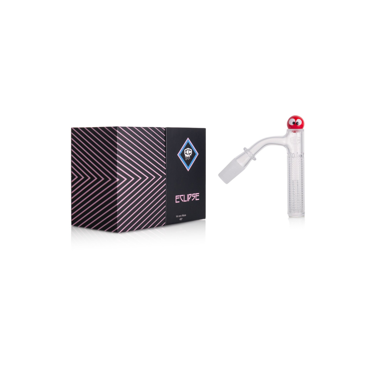 IC Quartz - Eclipse | 14mm 45D Banger | Includes Carb cap, Terp Ball | 5 Colors Main image