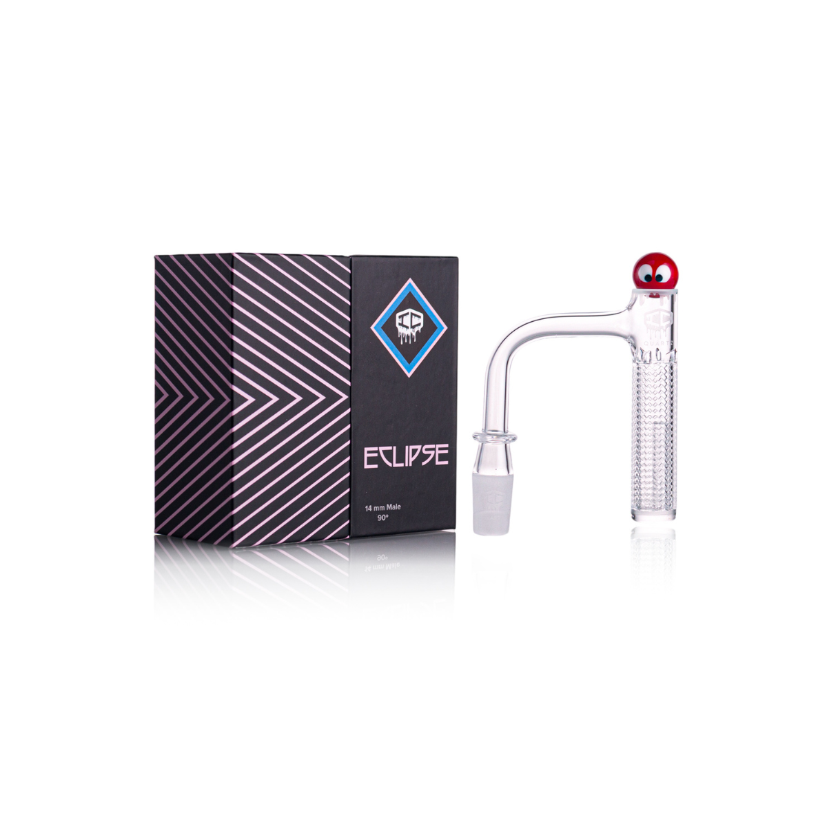 IC Quartz - Eclipse | 14mm 90° Banger| Includes Carb cap, Terp Ball | 6 Colors