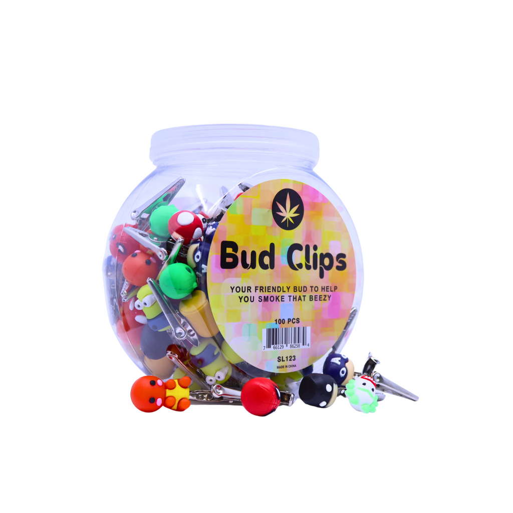 Bud Clips  | Characters Mix design Bud clips | 100pc/jar