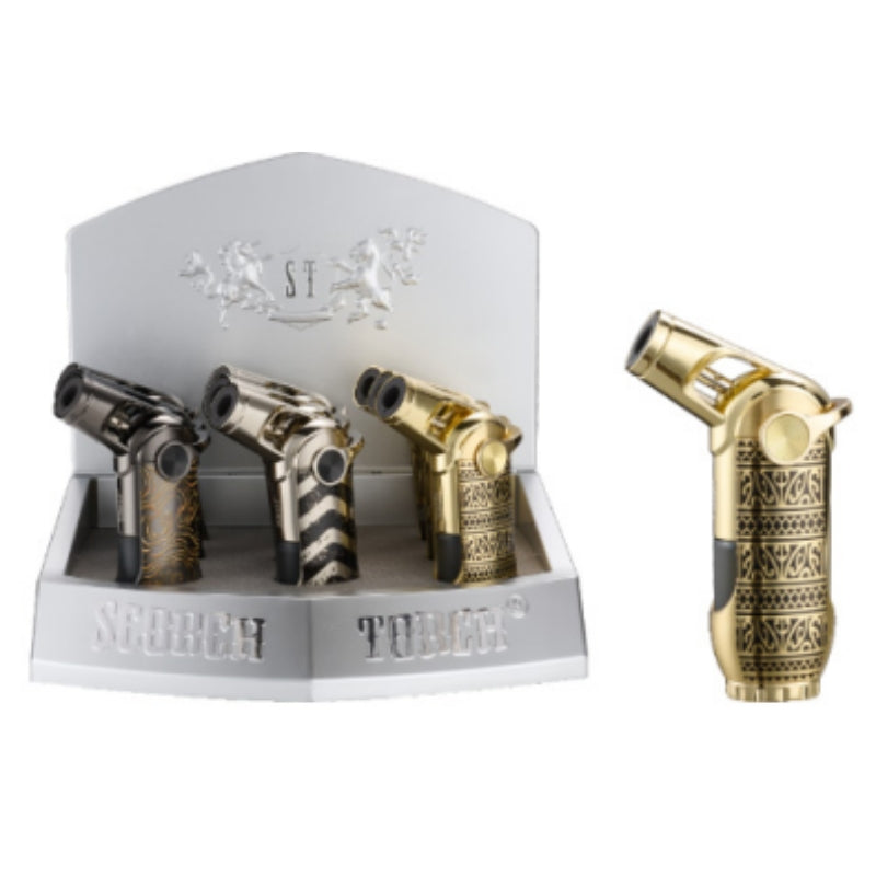 Scorch Torch - 4" Single-Flame Metal Torch Lighter | 9 Units/Box | TO61895 Main image