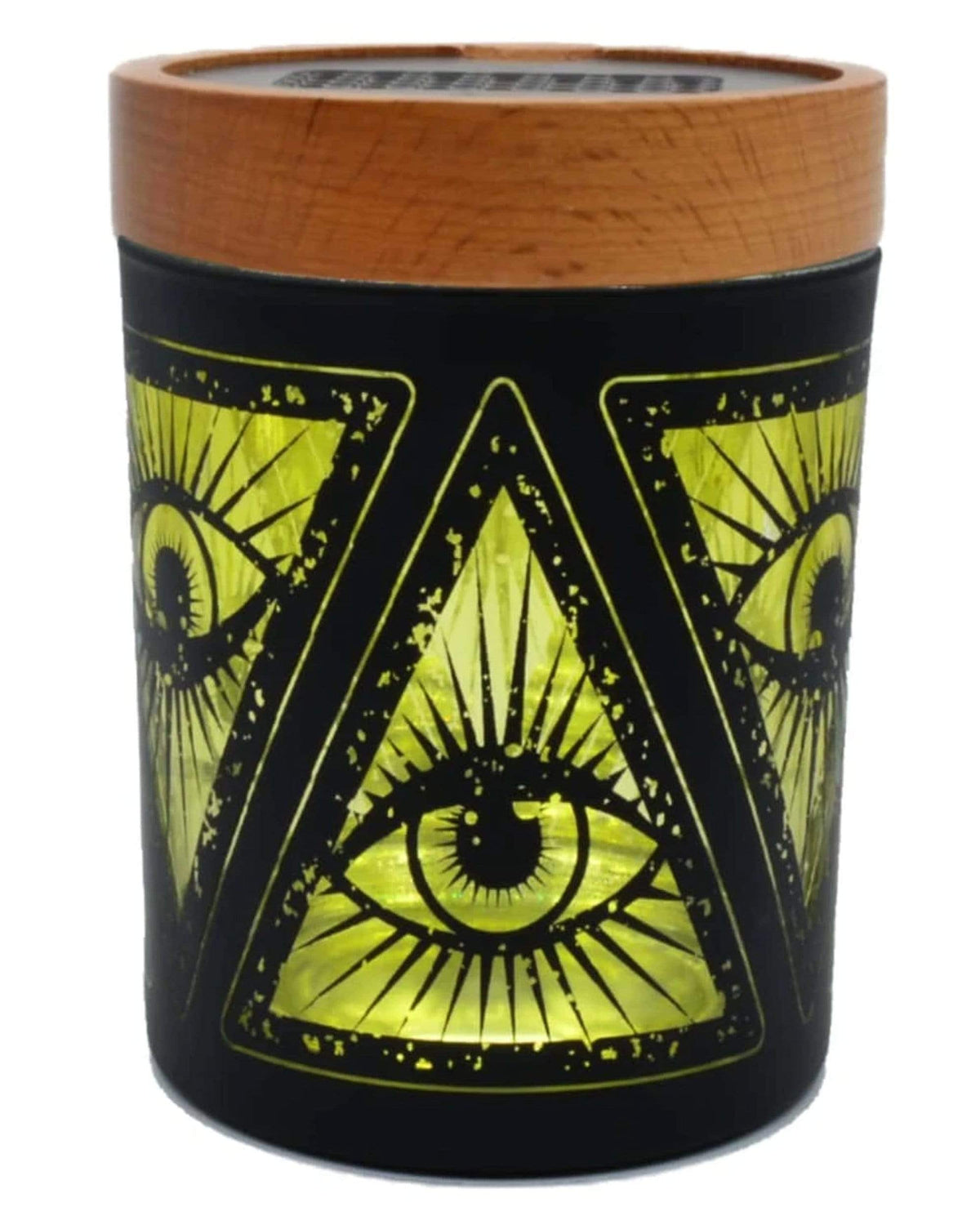 V Syndicate Solestash Medium Jar with Grinder – Illuminati Design Main image