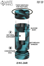 White Rhino  PRUF 2-1 Jar - Dry Herb Container | Concentrate Dish