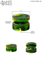 WHITE RHINO- ROUND SPINNER SILICONE JAR | $2.50/Pc