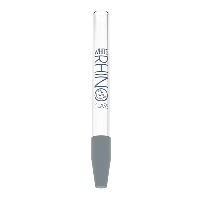 White Rhino Quartz Glass Straw – 100 Count Box | Premium Wholesale Dab Tools