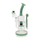 Water pipe with Lucky charm hat perk | Includes Banger, carp cap, Terp balls, Dab tool| 9"