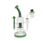 Water pipe with Lucky charm hat perk | Includes Banger, carp cap, Terp balls, Dab tool| 9"
