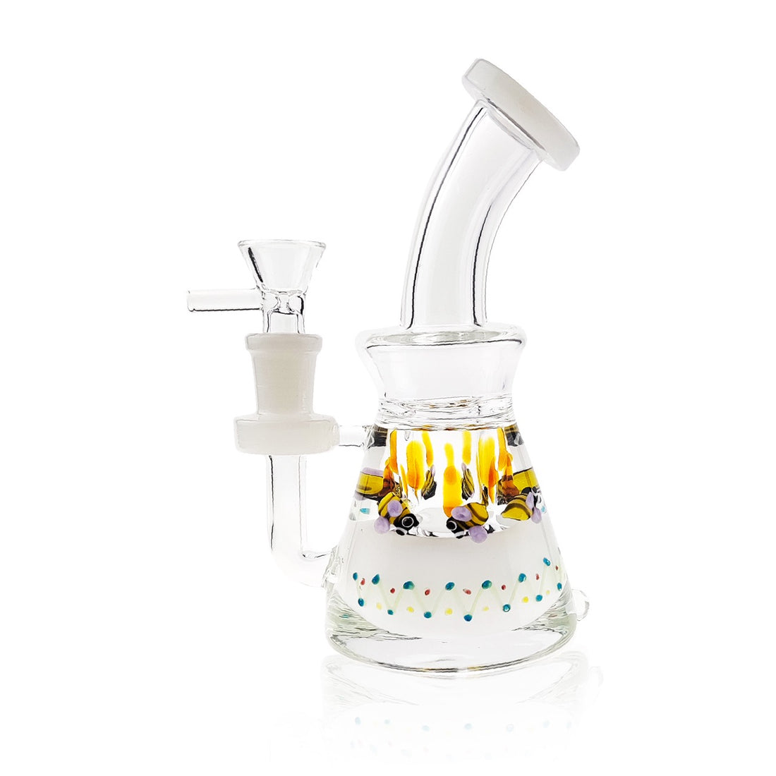 Glycerin Waterpipe 6.7 Inch Fish & Bee's Inside | WP2005