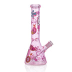 Girly Pink Cute Kitty Beaker Bong – Glass Bong for Smooth Hits