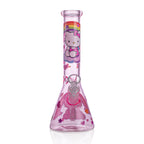 Girly Pink Cute Kitty Beaker Bong – Glass Bong for Smooth Hits