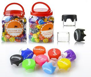 Wax Containers With silicon caps - jar | 100 count