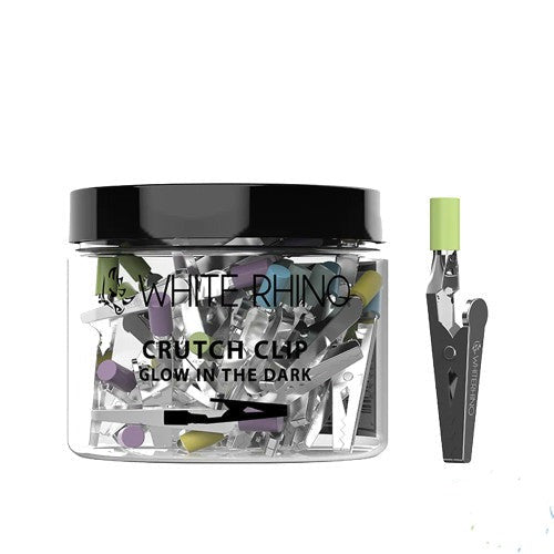 WHITE RHINO - CRUTCH CLIP WITH SILICONE TIP| Glow In Dark | PC1002