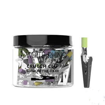 WHITE RHINO - CRUTCH CLIP WITH SILICONE TIP| Glow In Dark | PC1002