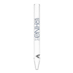 White Rhino Quartz Glass Straw  clear glass