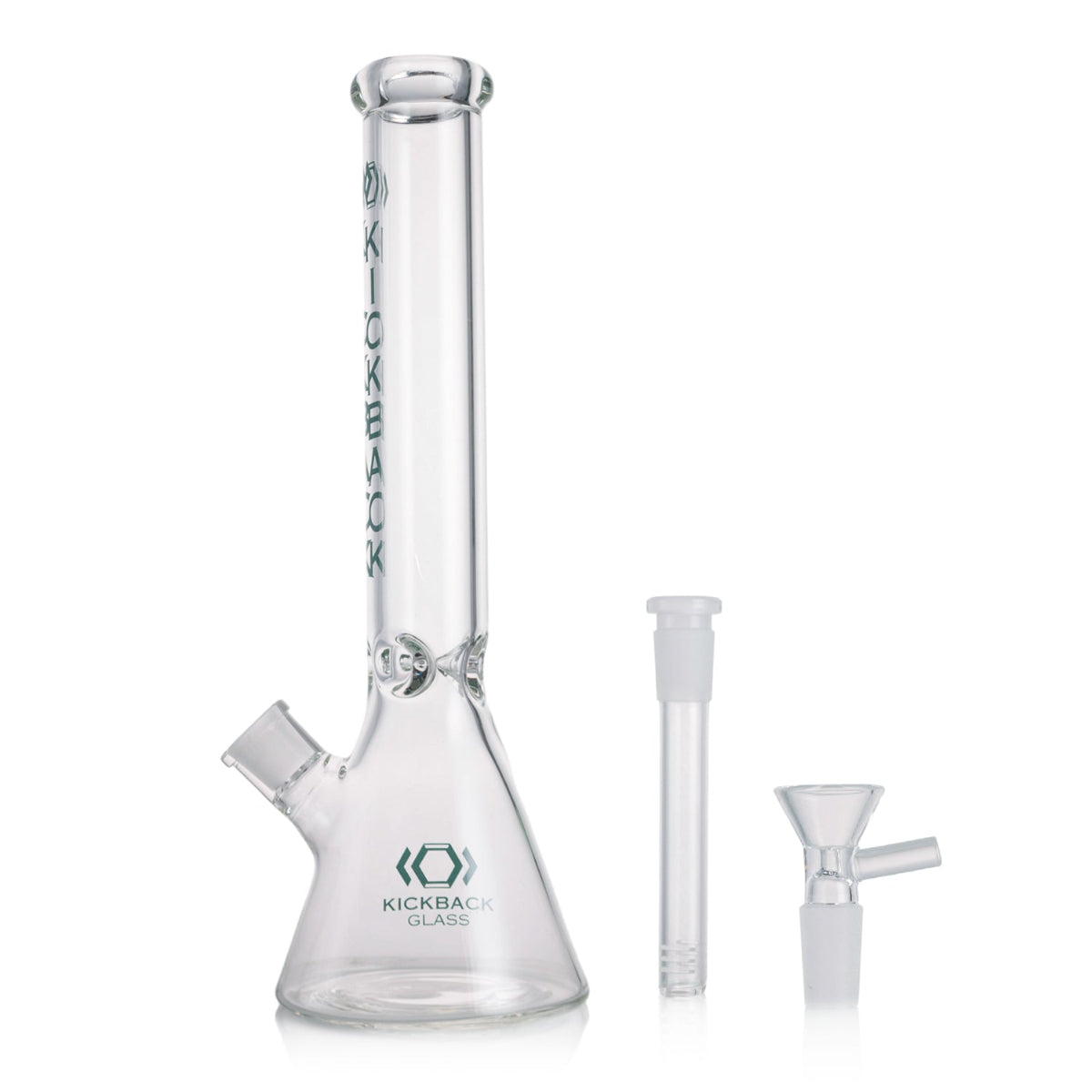 Kickback Glass 16'' Beaker Bong – Includes Downstem & Bowl (Wholesale) Secondary image