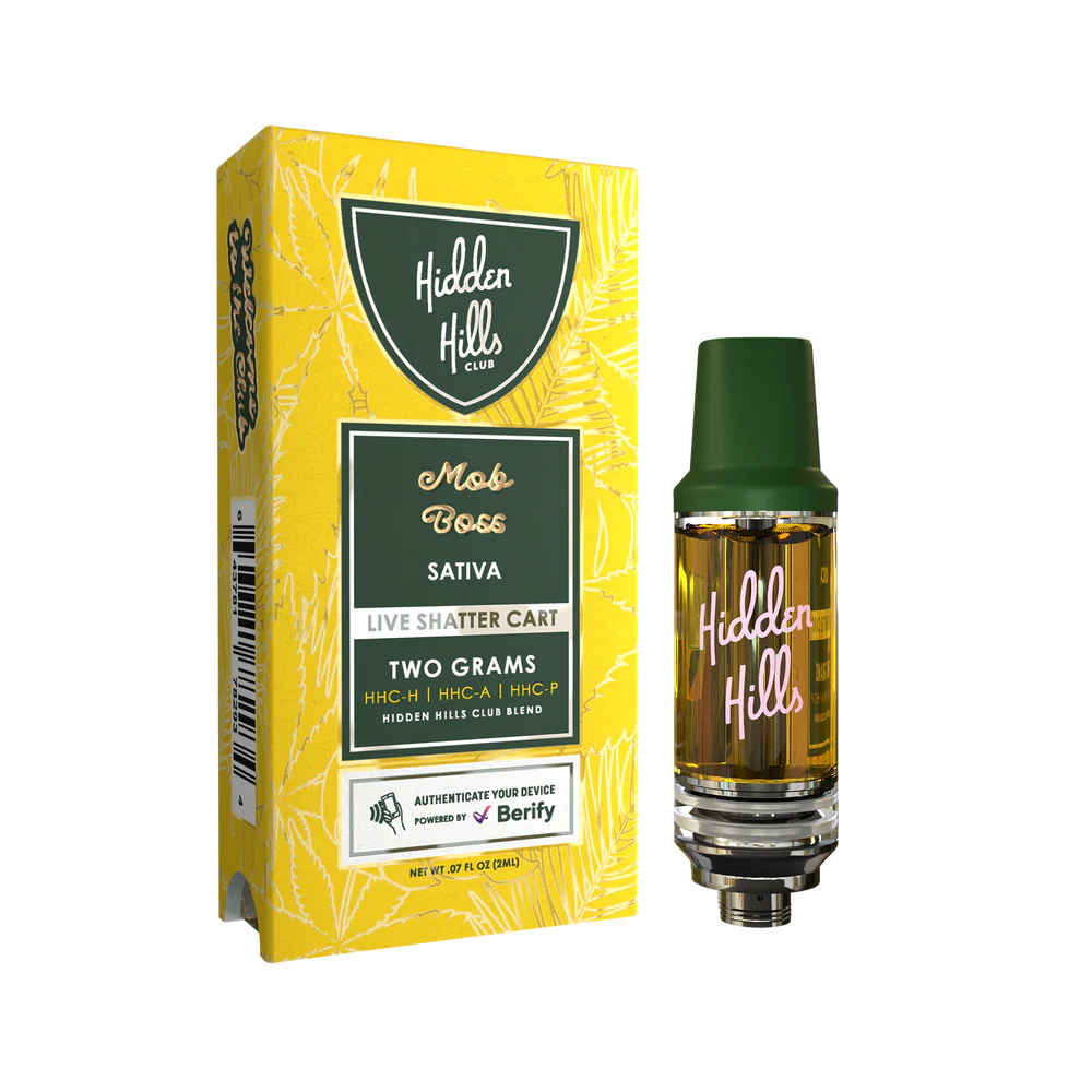 Hidden Hills | 2G Carts Live Shatter HHC | 1CT