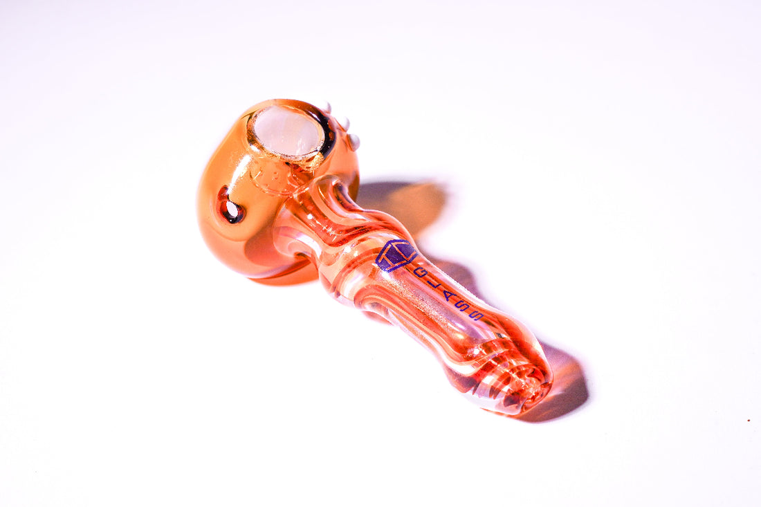 IC Glass Handpipe with Slime Colored Head
