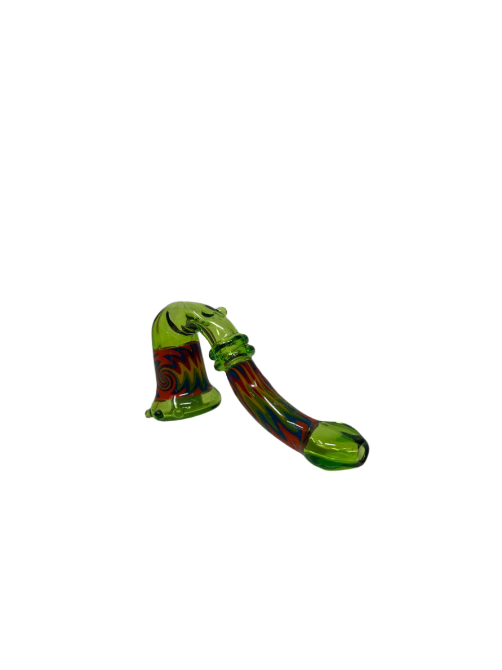 IC Glass Wig Wag Sherlock Pipe with Honeycomb Screen | Wholesale Hand Pipe Main image