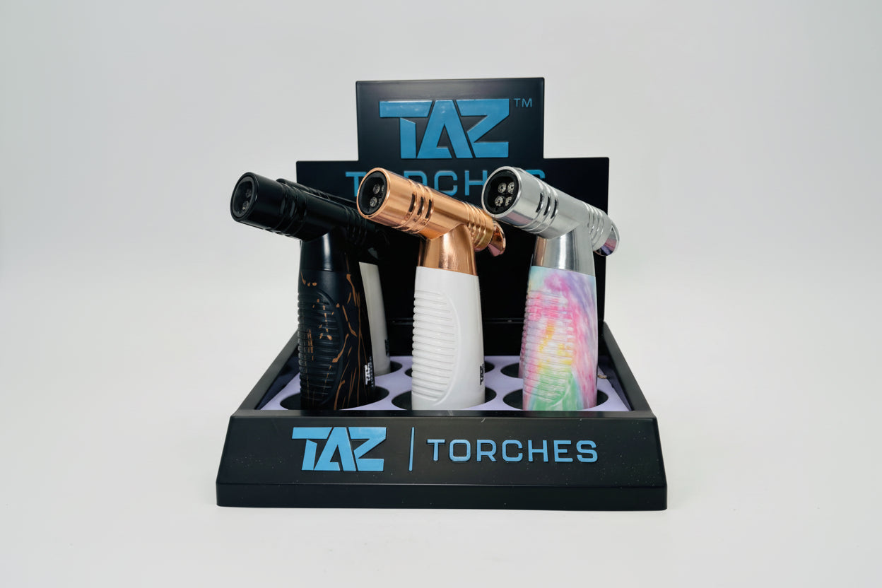Wholesale display of TAZ four flame butane torches Main image
