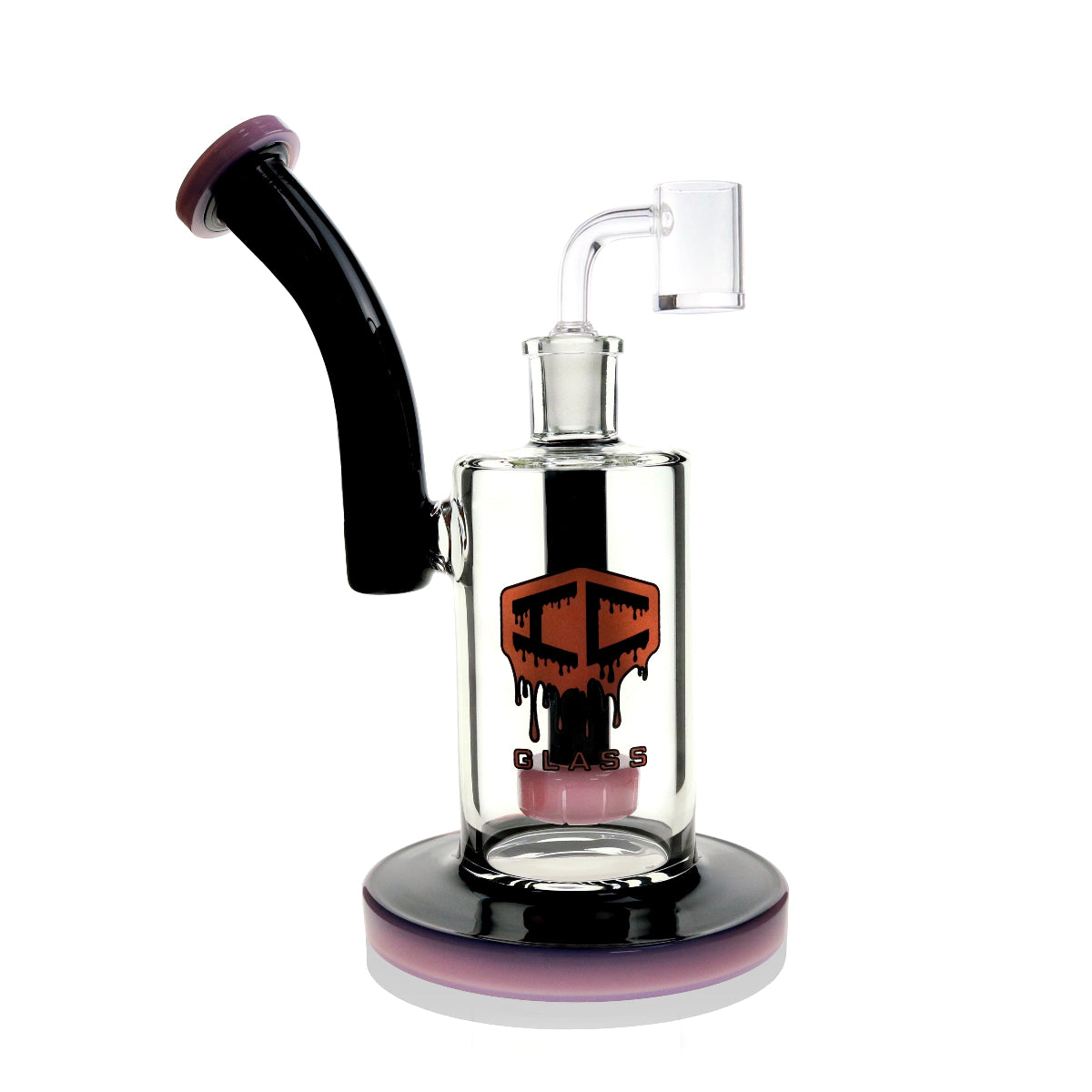 Wholesale glass dab rig with sidecar neck