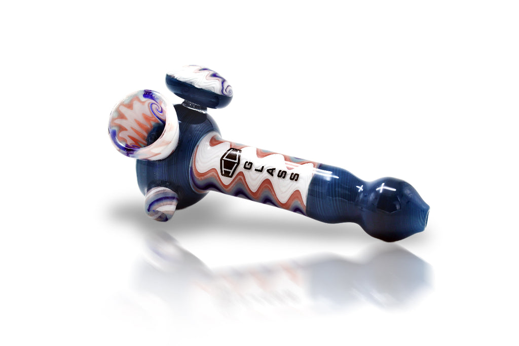 Wig Wag Hand Pipe in blue